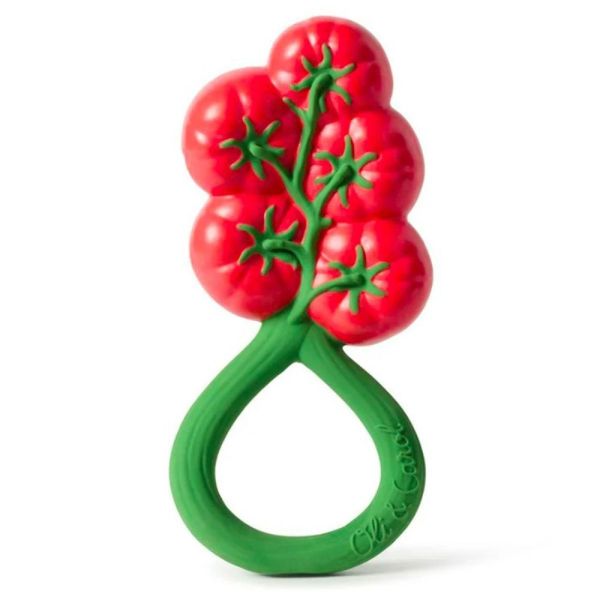 Hochet et anneau de dentition Tomates cerises