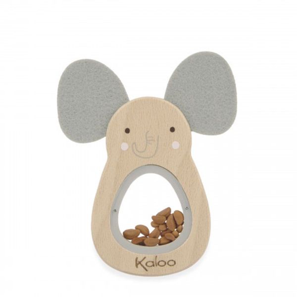 Hochet sonore en bois Elephant