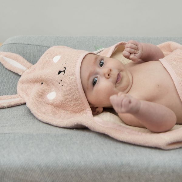 Cape de bain bébé Mrs. Rabbit - 75 x 75 cm