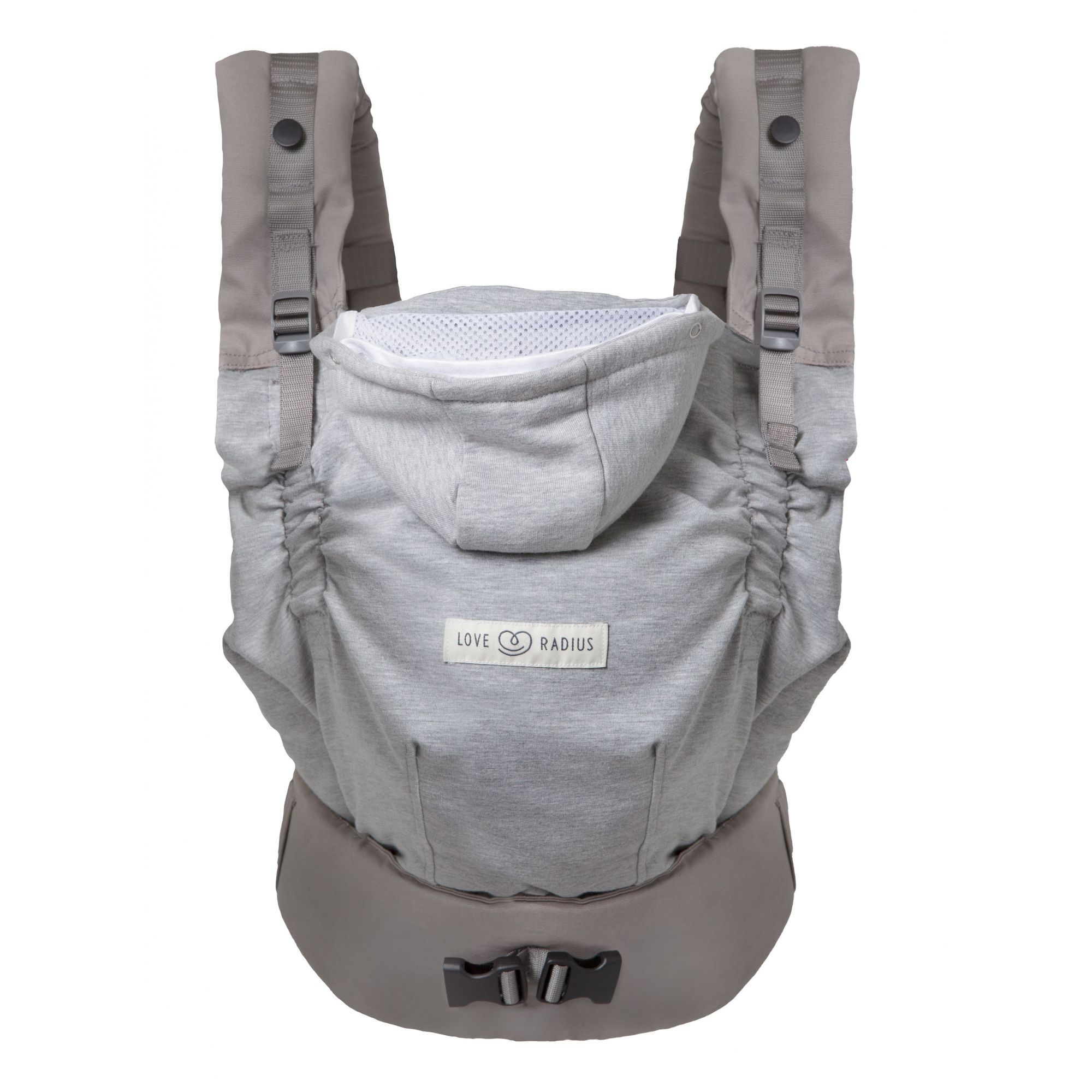 Porte-bébé hoodie Carrier gris