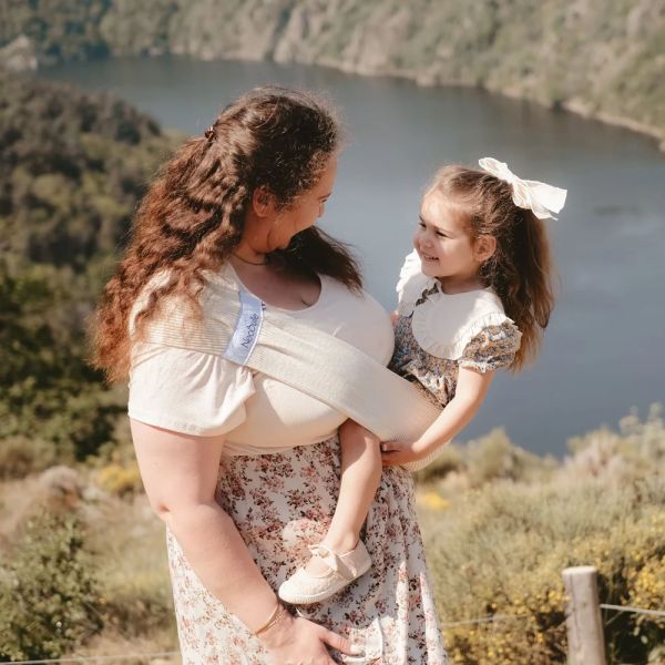 Porte bébé Hop'la Ecru L