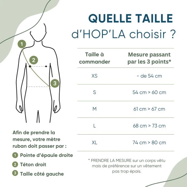 Porte-bebe Hop'la Ecru S