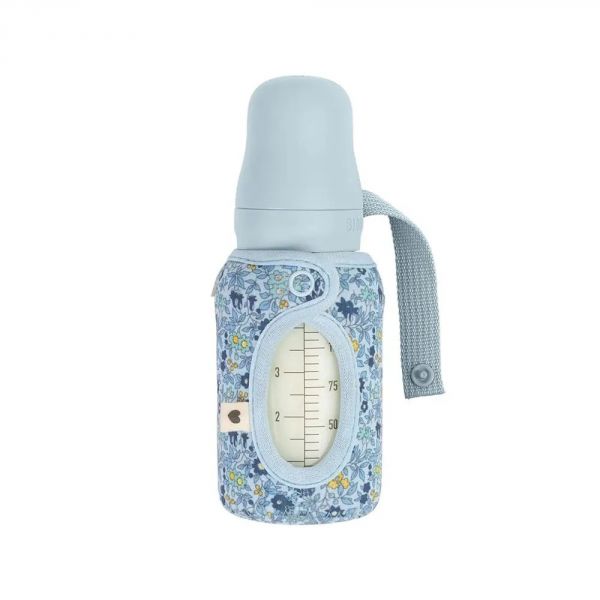 Housse biberon 110 ml Liberty Camomille Lawn Baby Blue
