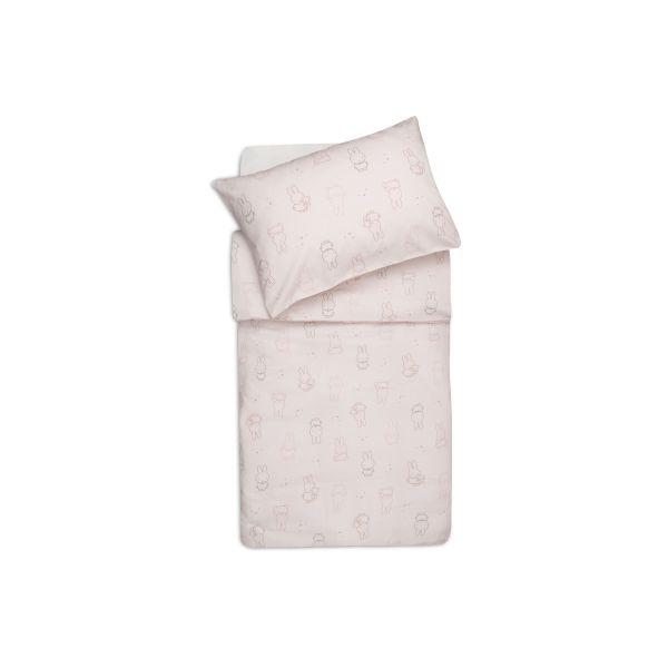 Housse de couette et taie 100x140 cm Miffy Moments Silk Rose