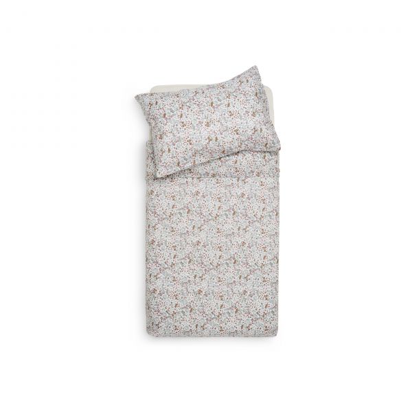 Housse de couette et taie 100x140cm Bloom