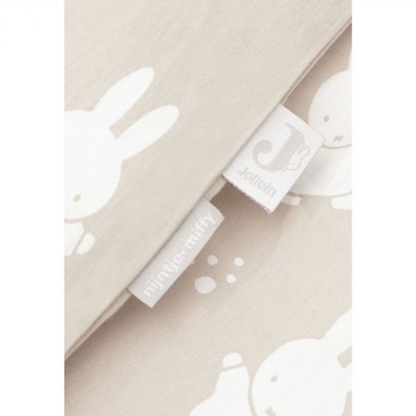 Housse de couette et taie 100 x 140cm Miffy Snuffy Nougat