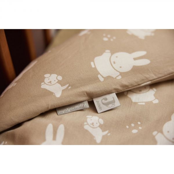 Housse de couette et taie 100x140cm Miffy Snuffy Olive