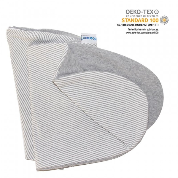 Housse de coussin d'allaitement Doomoo Classic Grey