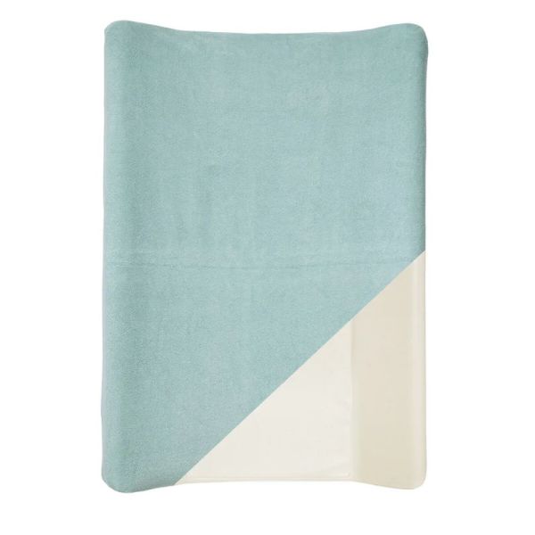 Housse matelas à langer Bleu / Vert 50x70 cm éponge