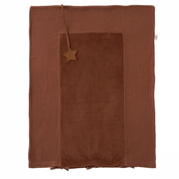Housse de matelas à langer 60 x 80 cm - toffee