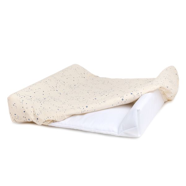 Housse de matelas à langer bébé Opéra Blue Milky Way