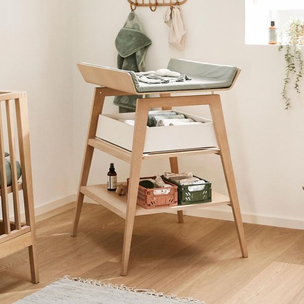 Housse matelas à langer Linea - Sauge
