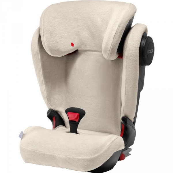 Lavable – Blanc 618646 Hauck Housse d’Été 2 Pièces pour Siège Auto Cosy Dos à la Route iPro Baby Doux Tissu Éponge Respirant 