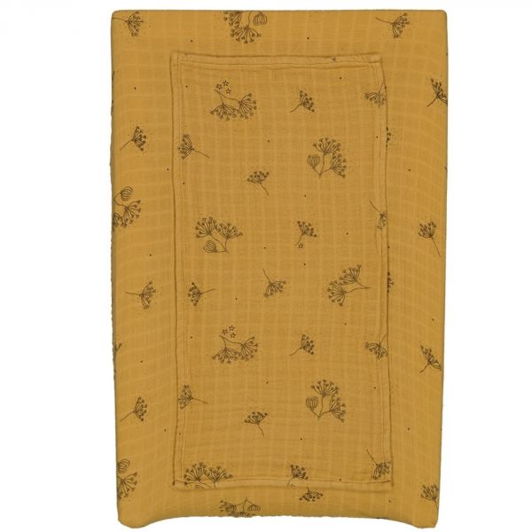 Housse de matelas à langer avec langes Fanny Ombrelle Moutarde