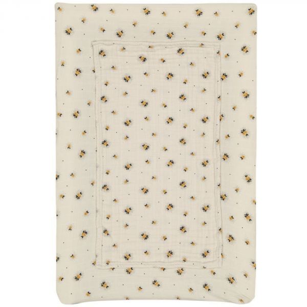Housse de matelas à langer avec langes Fanny Pomme jaune