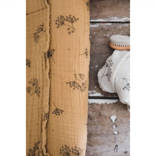 Housse de matelas à langer avec langes Fanny Pomme jaune