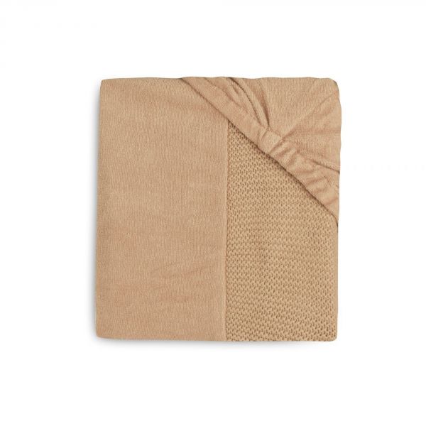 Housse matelas à langer 50x70 cm Basic Knit Biscuit
