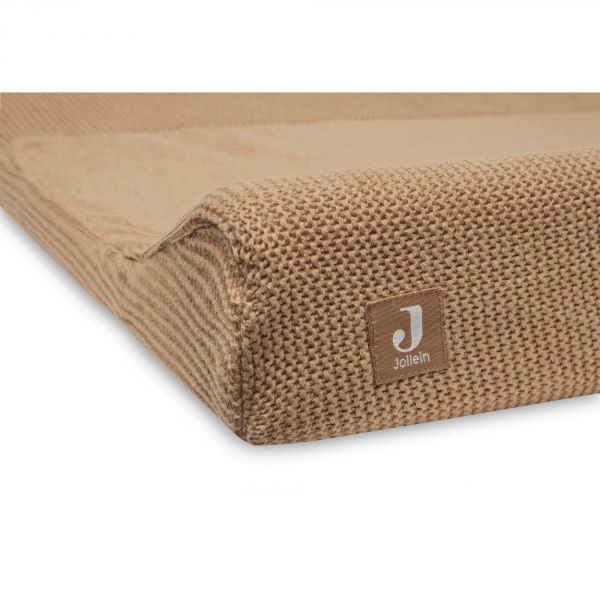 Housse matelas à langer 50x70 cm Basic Knit Biscuit