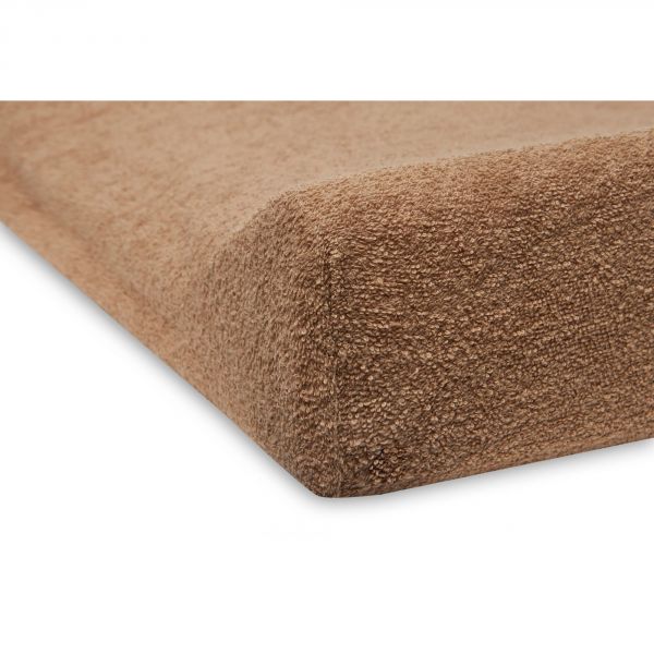 Lot de 2 housses matelas à langer 50x70 cm Éponge Biscuit