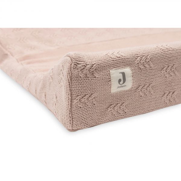 Housse matelas à langer 50 x 70 cm Grain Knit Wild Rose