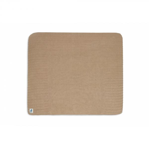 Housse matelas à langer 75 x 85 cm Pure Knit Biscuit GOTS