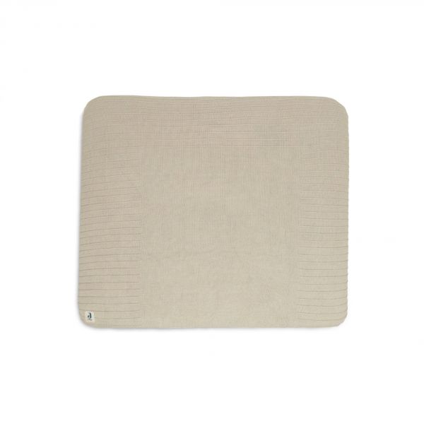 Housse matelas à langer 75 x 85 cm Pure Knit Nougat GOTS