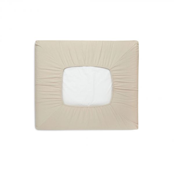 Housse matelas à langer 75 x 85 cm Pure Knit Nougat GOTS