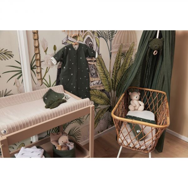 Housse matelas à langer 75 x 85 cm Pure Knit Nougat GOTS
