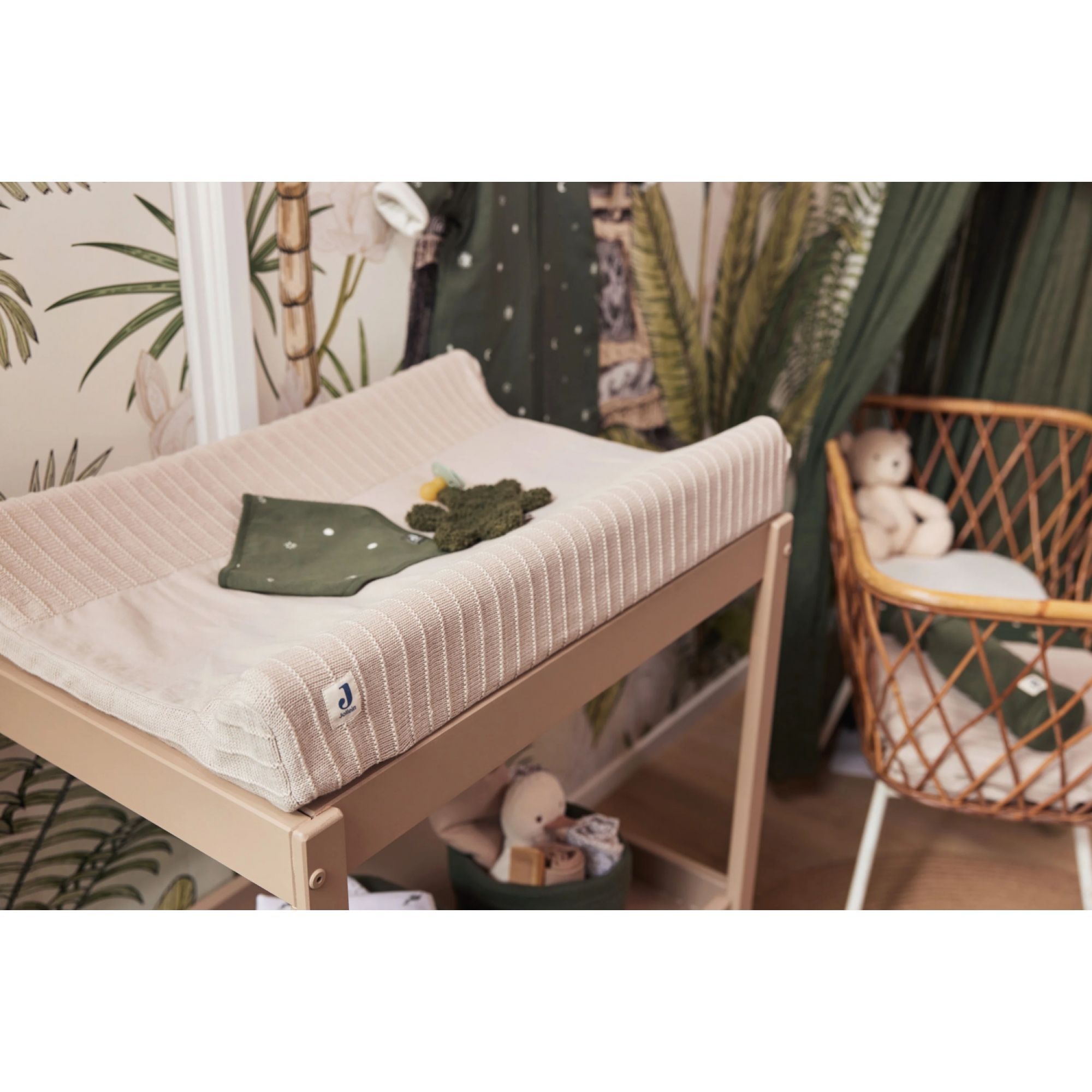 Housse matelas à langer Pure Knit - Nougat GOTS