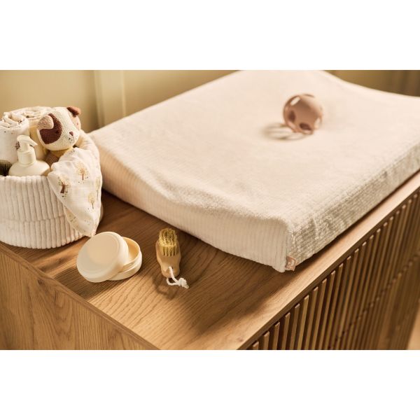 Housse matelas à langer éponge 50 x 70 cm Oatmeal