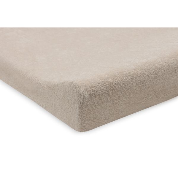 Lot de 2 housses matelas à langer éponge 50 x 70 cm Oatmeal et Sand