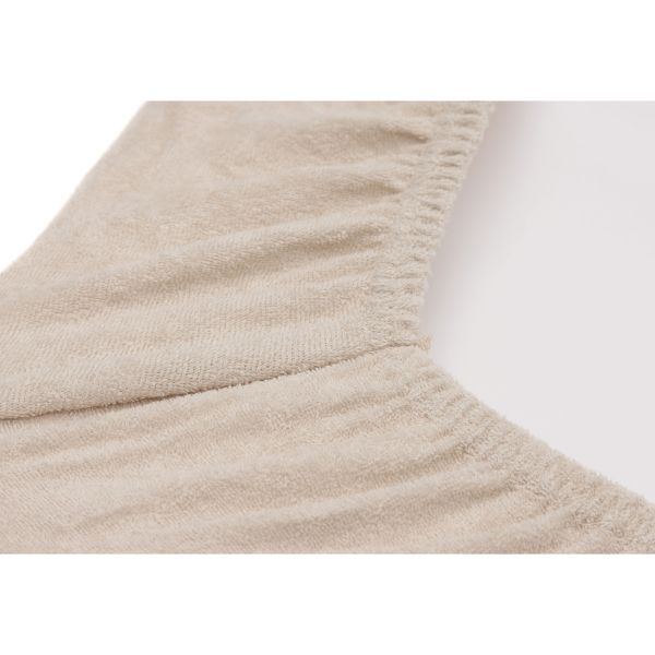 Lot de 2 housses matelas à langer éponge 50 x 70 cm Oatmeal et Sand
