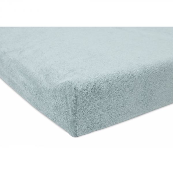 Lot de 2 housses matelas à langer 50x70 cm Éponge Sea Green et Biscuit