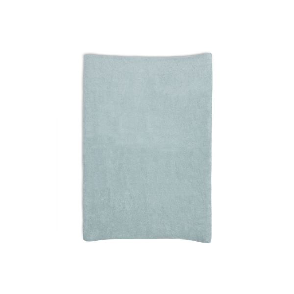 Lot de 2 housses matelas à langer éponge 50 x 70 cm Sea Green et Biscuit