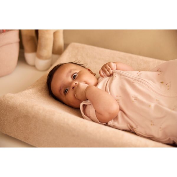 Lot de 2 housses matelas à langer éponge 50 x 70 cm Blush et Wild Rose