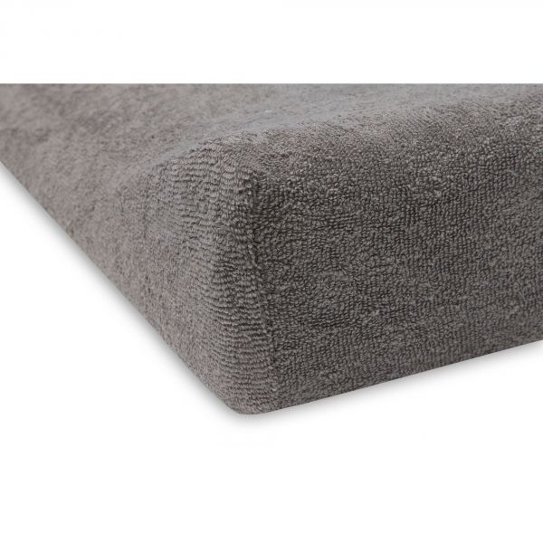 Lot de 2 housses matelas à langer 50x70 cm Éponge Soft Grey et Storm Grey