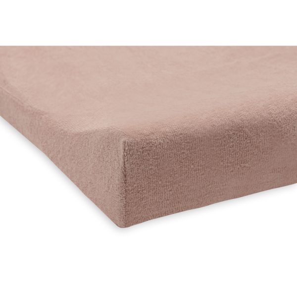 Lot de 2 housses matelas à langer éponge 50 x 70 cm Wild Rose et Ivory