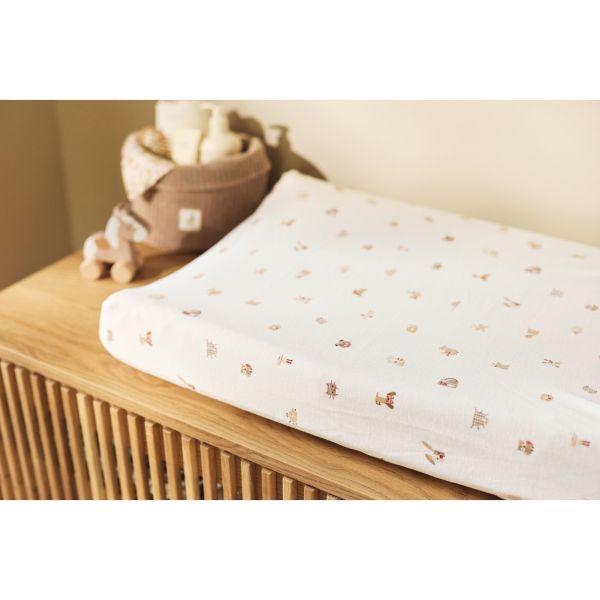 Housse matelas à langer 50 x 70 cm Jersey Animal Friends