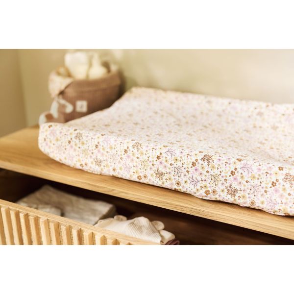 Housse matelas à langer 50 x 70 cm Jersey Flower Fairies