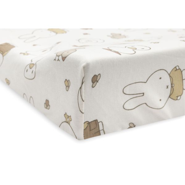 Housse matelas à langer 50 x 70 cm Jersey Miffy Family Farm