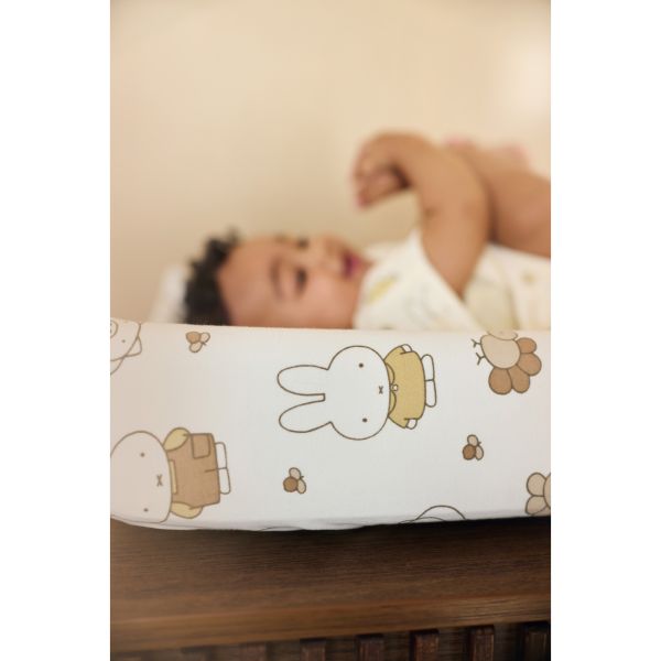 Housse matelas à langer 50 x 70 cm Jersey Miffy Family Farm