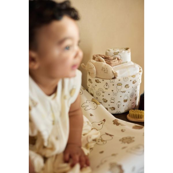 Housse matelas à langer 50 x 70 cm Jersey Miffy Family Farm