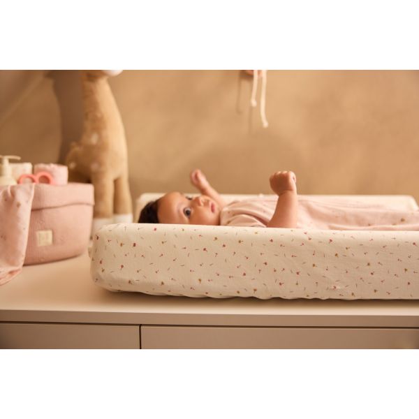 Housse matelas à langer 50 x 70 cm Jersey Pretty Picnic