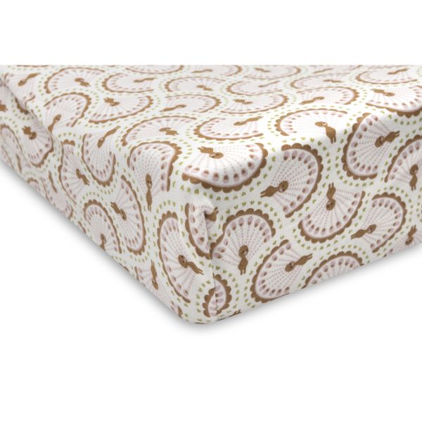 Housse matelas à langer 50 x 70 cm Jersey Soft Plumes