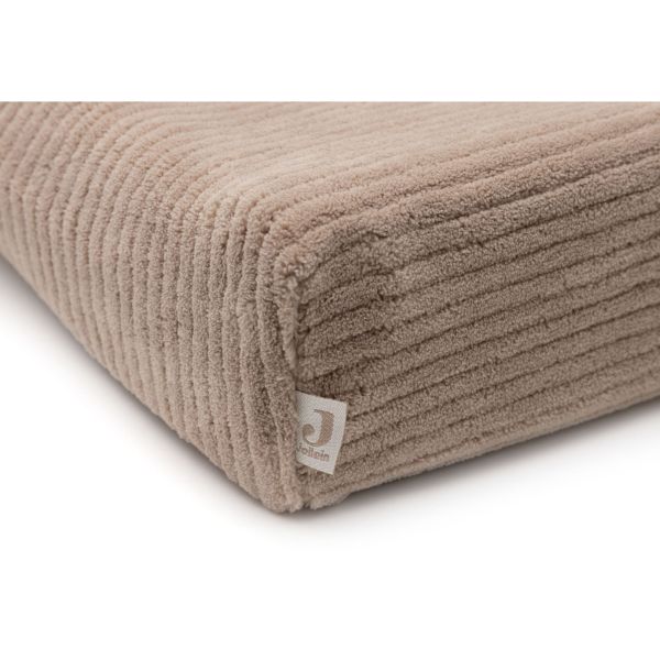 Housse matelas à langer 50 x 70 cm Cloudy Rib Milky Coffee