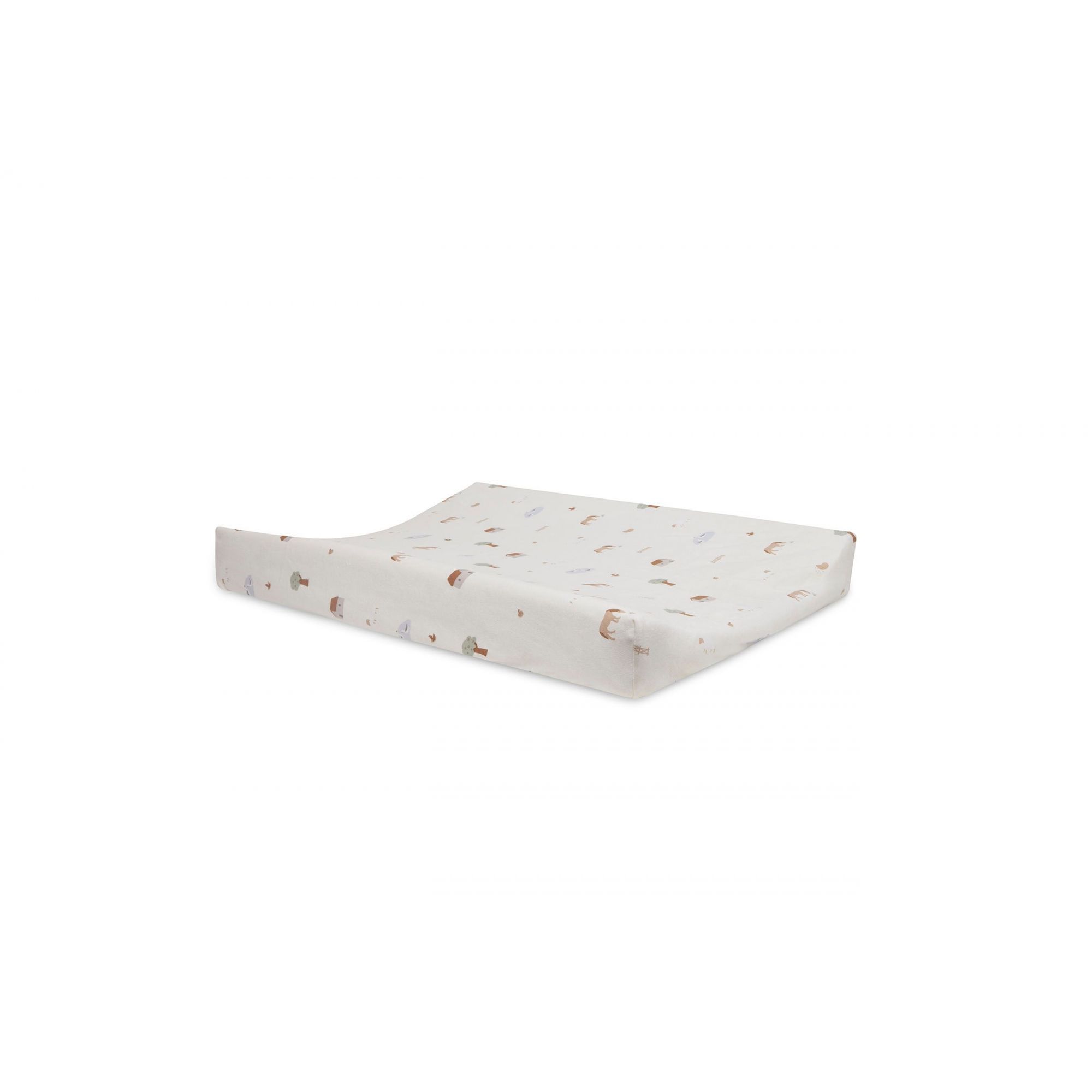 Steff - Matelas à langer taupe 50x70 cm + housse de matelas à