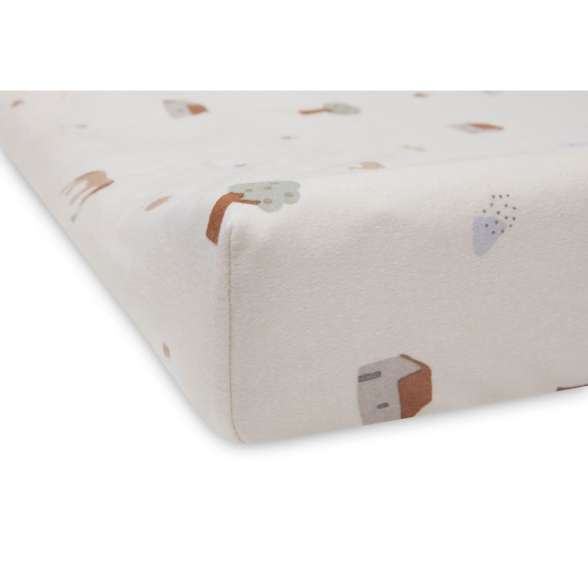 Housse matelas à langer 50x70 cm Jersey Snake Pale Pink - Made in Bébé