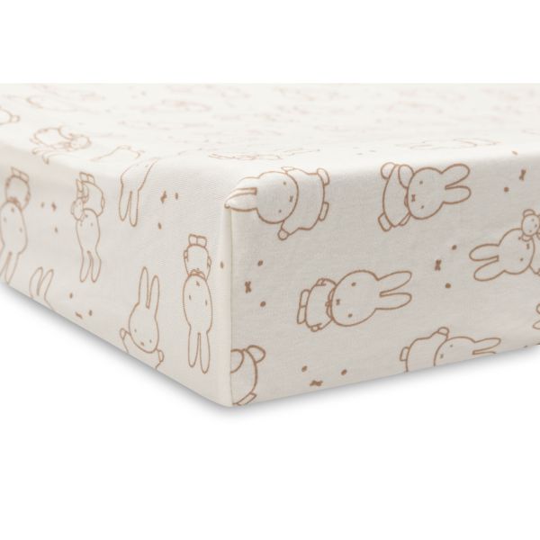 Housse matelas à langer 50 x 70 cm Jersey Miffy Moments - Light Terra
