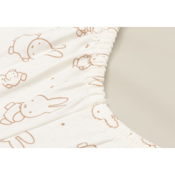 Housse matelas à langer 50 x 70 cm Jersey Miffy Moments - Light Terra