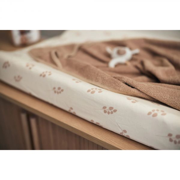 Housse matelas à langer 50x70 cm Jersey Twig Wild Rose